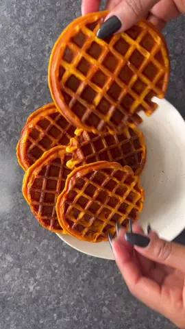 Savory Sweet Potato Waffles 🧇🍠 These are protein-rich, wholesome, and surprisingly easy once you understand the technique. Perfect if you’re on a whole-foods journey and want something savoury and filling. Ingredients 	•	1 cup cooked & mashed sweet potato (roasted or steamed, cooled slightly) 	•	½ cup cottage cheese (blend smooth first for best texture) 	•	2 eggs 	•	½ cup oat flour (or blended oats) 	•	1 tsp baking powder 	•	½ tsp salt 	•	Black pepper 	•	Optional: pinch of smoked paprika or garlic powder This combo works because it gives: 	•	Structure: eggs + oats 	•	Moisture: sweet potato + cottage cheese 	•	Protein: eggs + cottage cheese ⸻ Method 1️⃣ One blend only Add everything to a blender and blend until you have a thick but pourable batter. 2️⃣ Fully preheat the waffle maker This batter is protein-rich, so heat matters. Wait until the indicator light goes off, or preheat for a full 3–5 minutes if there’s no light. 3️⃣ Oil the hot plates (important) Always oil after the waffle maker is hot. This creates an instant non-stick layer and better browning. Best fats for oiling (ranked): 	•	Neutral oil (avocado, canola) ✔️ 	•	Olive oil (light coat only) 	•	Butter (tasty but higher sticking risk) 👉 If using butter, brush it on after cooking. Paper towel method (my go-to): 	•	Add ½–1 tsp oil to a folded paper towel 	•	Wipe hot plates lightly (top + bottom) 	•	Thin sheen only , no puddles Re-oil between waffles. 4️⃣ Add batter For a mini waffle maker: 2 tablespoons per waffle. Close gently. Do not press down. Why not press? Pressing forces steam out, makes waffles dense, and causes sticking and tearing. Let the batter expand and set naturally. ⸻ How to know it’s ready (don’t rush this) Use all three signals: ✔️ Steam check (most important) 	•	Lots of steam = not ready 	•	Steam slows dramatically = almost there 	•	Very faint wisps = ready ✔️ Release test Gently lift one edge: 	•	Releases easily → done 	•	Sticks or tears → close and give it 30–60 more seconds ✔️ Look check 	•	Surface looks set, not wet 	•	Light golden spots 	•	Slightly crisp edges ⏱️ Timing reality: Mini waffle makers usually take 3–5 minutes. The first waffle often takes the longest. Extra pro tip: After opening, let the waffle sit for 30–60 seconds before removing. This helps it firm up and release cleanly. ⸻ These turned out wholesome, filling, and so satisfying. Perfect for savoury toppings, or as a base for eggs, veg, or protein. Save this if you’re trying waffles for the first time - the technique makes all the difference  #waffles  #sweetpotato  #highprotein  #wholefoods  #howtotiktok 