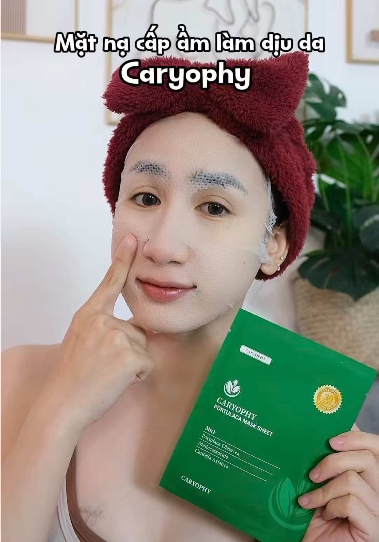 Dưỡng ẩm - Làm dịu thì Caryophy là chân ái nha mn !! #caryophy #xuhuong #viral #mask #diuda 