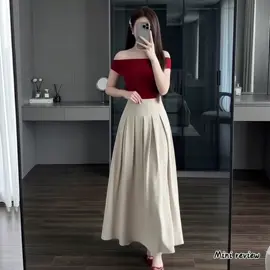 Chân váy dáng dài xếp li quá sang và thanh lịch #tiktokshoptet #samtetbaovui 