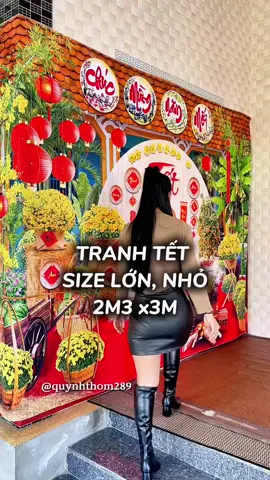 Phông nền trang trí tết năm nay phải nói là đẹp xuất sắc, mà shop có size to 3m x2m3 luôn, ưng cái bụng #phongnentrangtritet #decortet #tranhvaitreotuong #tranhvaitrangtritet #decortet2026 