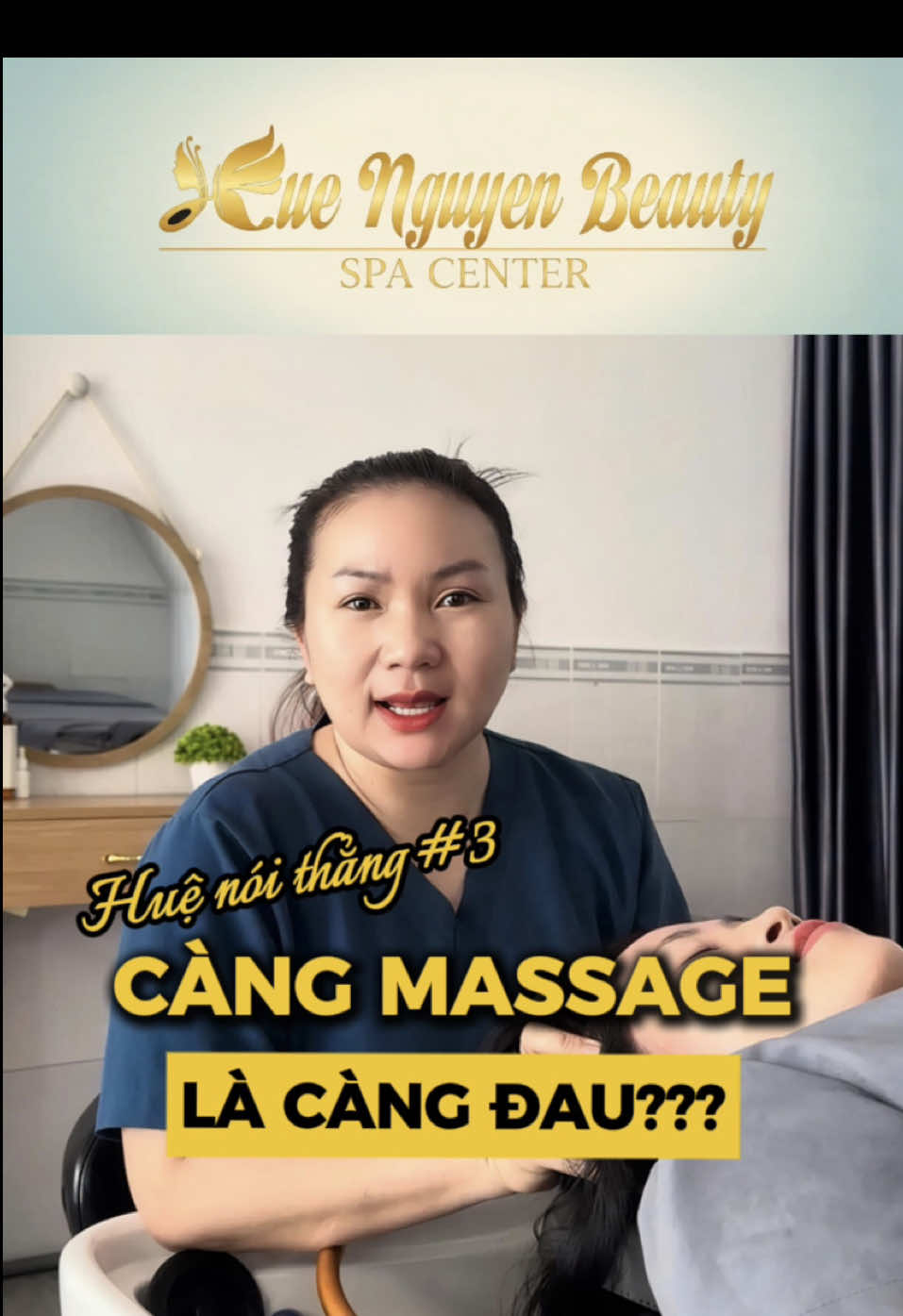 Ai nói càng masssge là càng đau hay không ???🤔🤔 #viraltiktok #thinhhanhtiktok #huenguyenbeauty #massage #stress 
