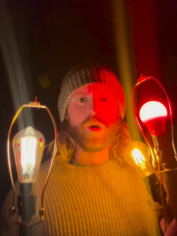 🕯️ Nighttime Lighting = Better Sleep? 🌙 Your lighting matters more than you think. This video explains why old-school incandescents may be best for sleep. 💡✨ 🔥 Natural Glow: Incandescents mimic firelight (~2000K), rich in red/infrared light that helps your body wind down. 💤   🚫 LED Issue: Many LEDs lack infrared and have flicker, which can disrupt your nervous system and melatonin. 🧠📉   💰 Simple & Affordable: No need for expensive “bio-bulbs”—incandescents offer a natural spectrum for less. 👍 Sleep better with the right glow. How do you dim down before bed? 👇💬 #peopleofhealth #SleepOptimization #CircadianHealth #NervousSystemCare #BetterSleep