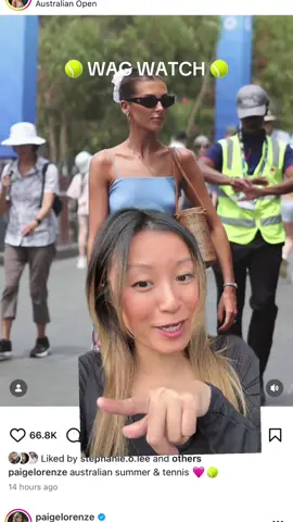 Loving @paige lorenze looks this year at the #australianopen! She’s such a style icon. Which look is your favourite so far? #tennis #wag #tennisplayer #ao 