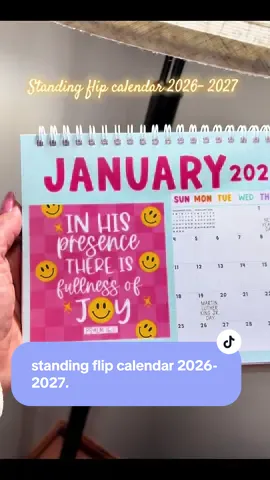 standing flip calendar 2026- 2027. Hadley Designs 2026-2027 Standing Flip Planner 6x8-inch Colorful Desktop Calendar for Home Office School Easy Page Flipping 18-Month American Design Aesthetic Significant Dates. @Hadley Designs , #deskcalendar , #calender2026 , #biblequotes , #flipcalendar , #2026calendar , 