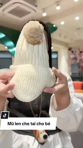 Mũ len bịt tai mùa đông cho bé