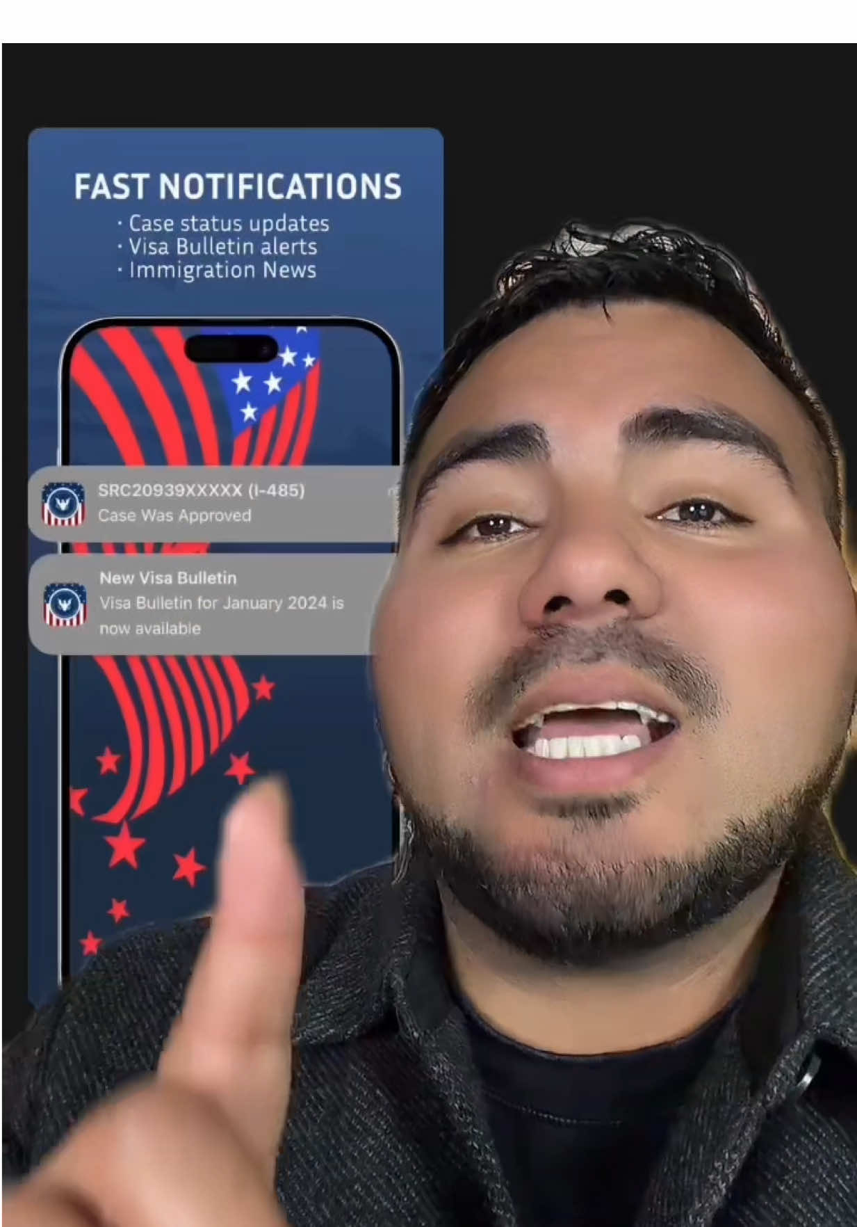 I wish I knew about this earlier. If you’re waiting on a green card, work permit or other USCIS case- check out Case Tracker. It’s a free! #CaseTracker #ad #uscis #immigration #inmigracion  