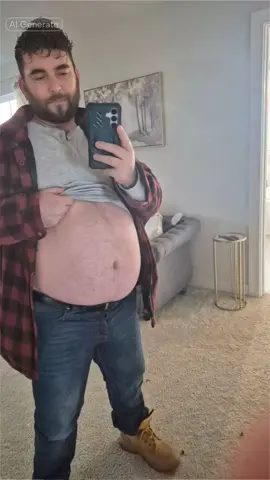 Testing the toon filter if it can retain the belly.  What do you think?  #fatguys #chubbyguys #bellyrubs #belly #toonfilter 