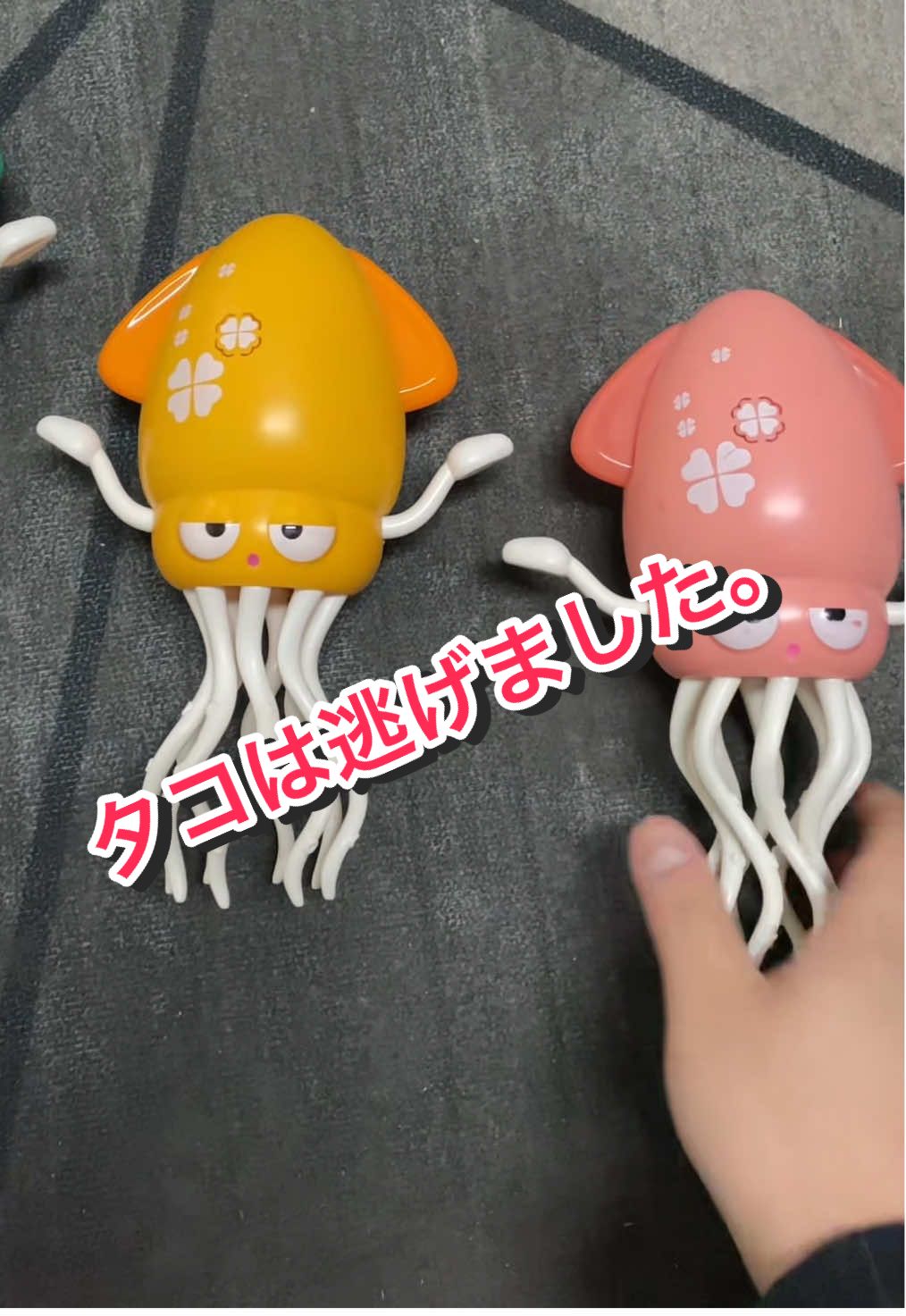 タコは逃げました。#tiktok #減圧玩具 #タコのおもちゃ #イカのおもちゃ 