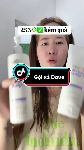 Combo gội xả cho tóc yếu xơ rối gãy rụng nhà Dove #DoveDerma #HợptáccùngUnileve #DưỡngDaĐầu #Ecomobi #fyp 
