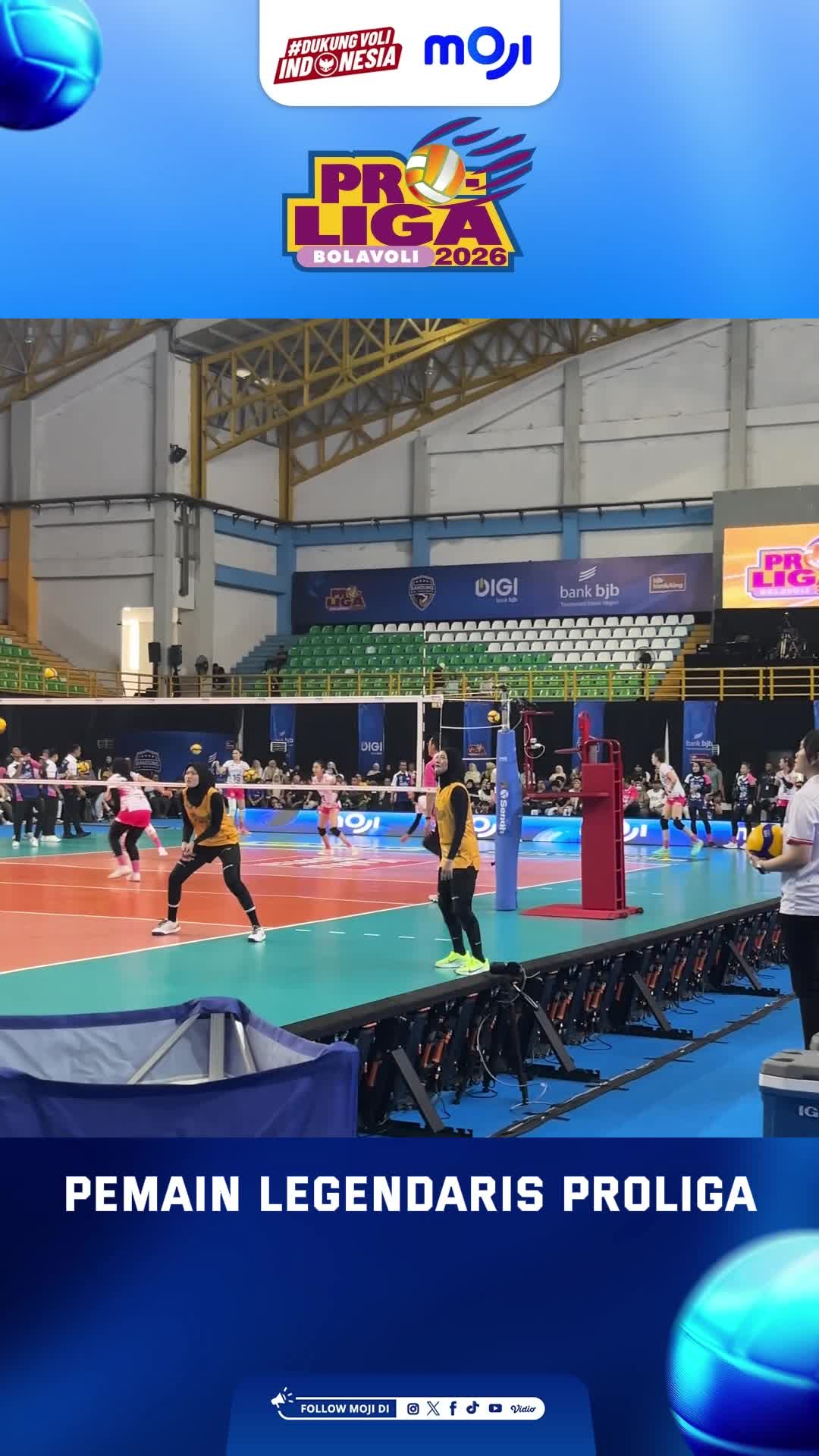 Aksi pemain legendaris dengan usia tertua di Proliga 2026 Saksikan Proliga 2026 tanggal 8 Januari-26 April 2026 live dan exclusive di Moji & Vidio #mojisports #dukungvoliindonesia #proliga2026
