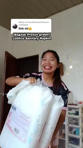 Replying to @kuyabhematchinaca  bagsak presyo ngayon 100pcs sanitary napkin menstrual panties #sanitarynapkin #napkin #menstrualpants #affordable #clicktheyellowbasket 