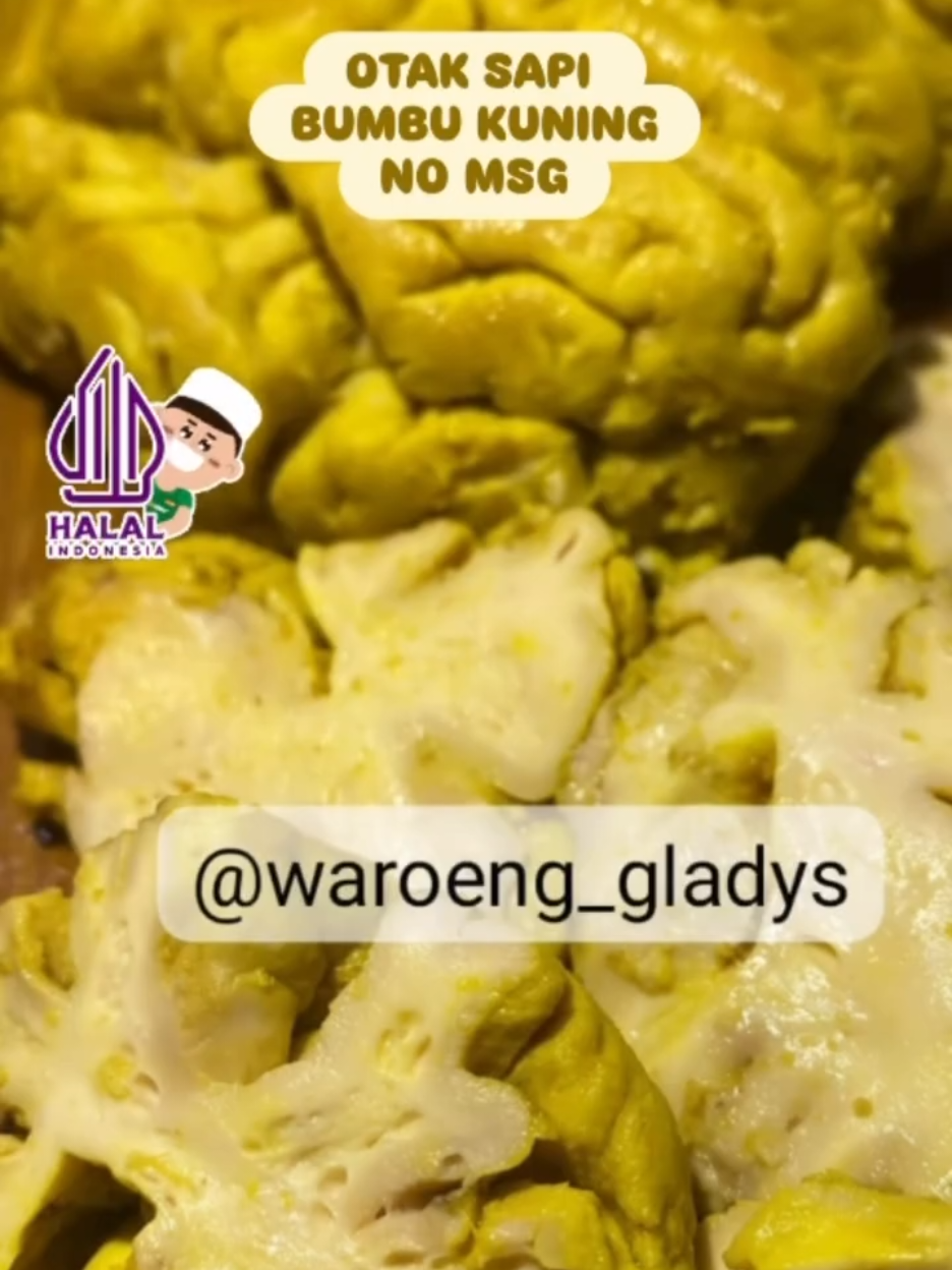 Otak sapi bumbu kuning HALAL, BERSIH, NO MSG siap kirim ke seluruh pelosok Nusantara 😍#fyp #creatorsearchinsights #otaksapi #mpasibayi  #otaksapibumbukuning 