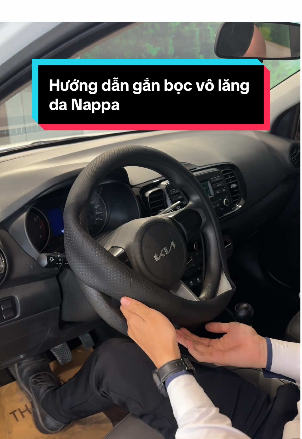 Hướng dẫn gắn bọc vô lăng da Nappa #taihuongdan #bocvolang #bocvolangoto #bocvolangdanappa 
