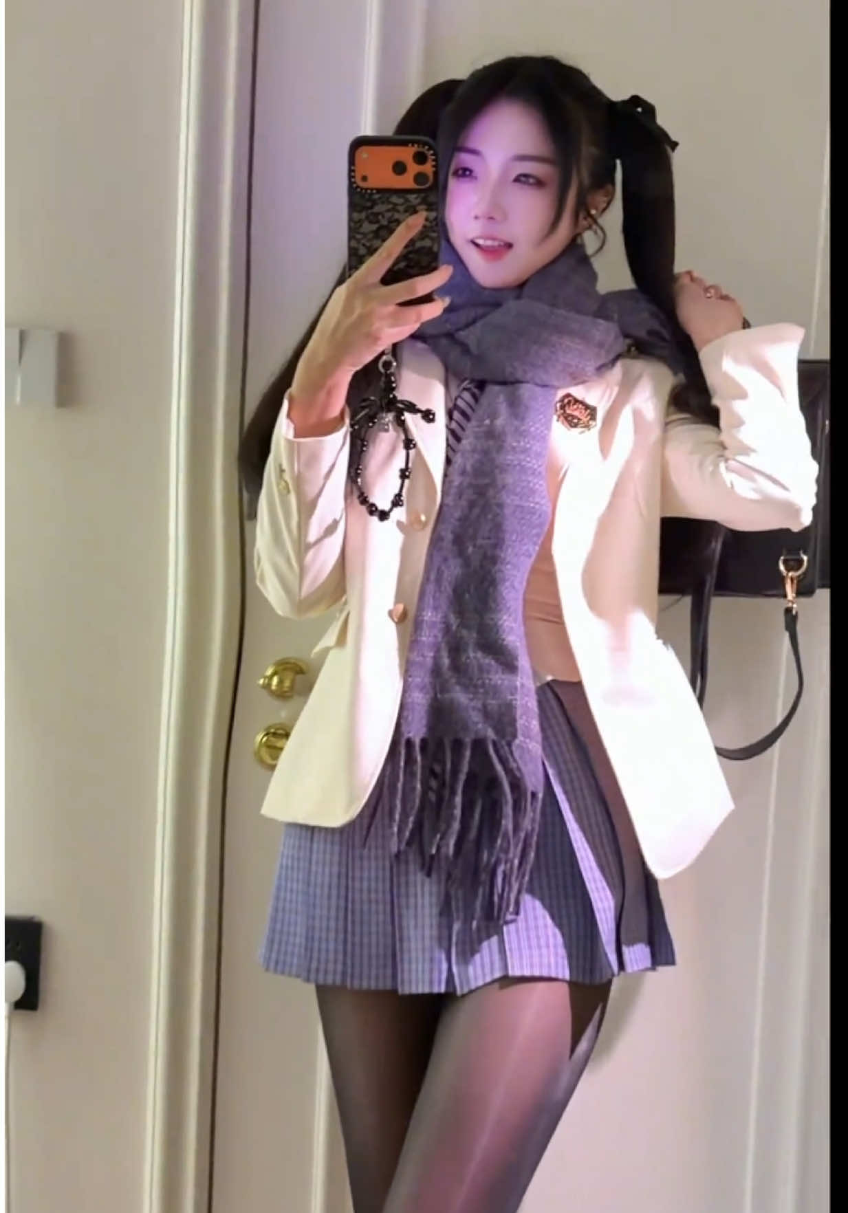 黑丝还是白丝？😝 #fyp #pantyhose #OOTD 