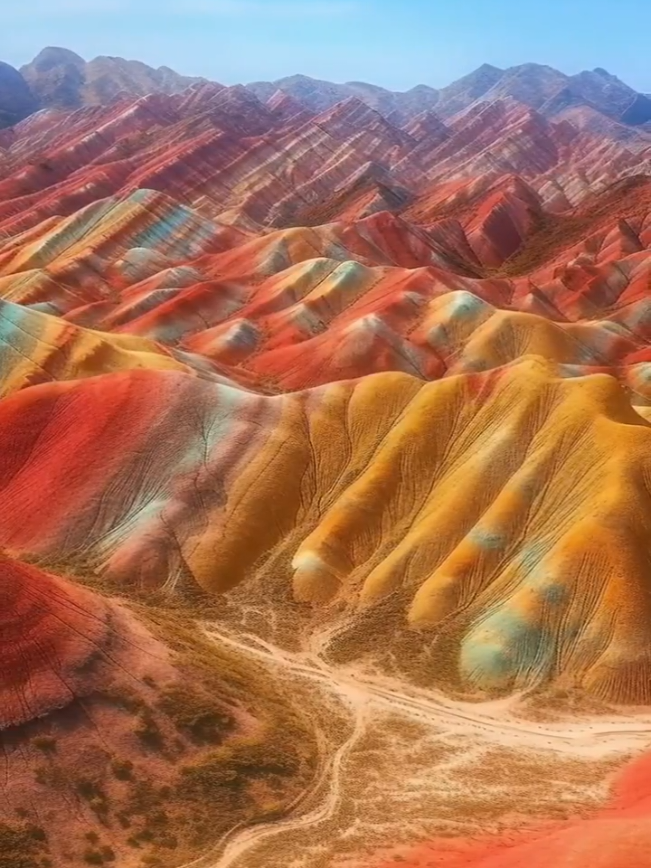 Rainbow Mountain, Zhangye - Danxia 🇨🇳 China Dream Tour  🌟 China B2B Travel Partner ✈️ Tour Package, FIT & Group China 📞 +62 819-1676-8219 📧 info.chinadreamtourindonesia@gmail.com #B2BTravel #TravelingChina #ExploreChina #ChinaDream #GatewaytoPerfection 