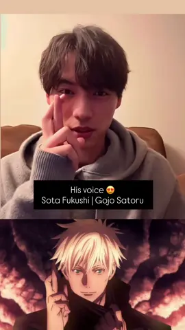 SOTA FUKUSHI  is one of my favorite Japanese actors  GOJO SATORU  is one of my favorite male anime characters  He is not the voice actor of Gojo Satoru  but they fit perfectly 🤞 #sotafukushi  #gojosatoru  #jujutsukaisen  #animeedit  #Love    source 📲 : Sota Fukushi's IG Live 
