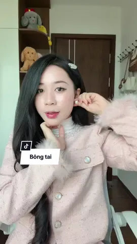 Bông tay xinh sang, dùng được 2 kiểu #bôngtai #hoatai #review #pahavt 