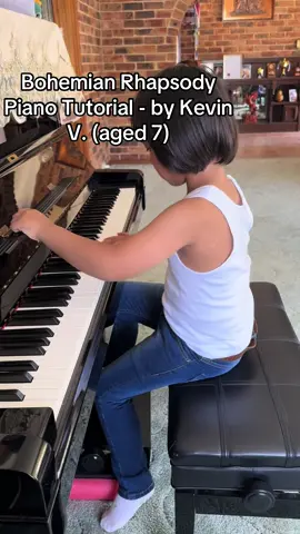 Bohemian Rhapsody - Queen - Piano Tutorial - piano cover challenge #kevinvu #kevinpiano #kevinvupiano #bohemianrhapsody #freddiemercury 