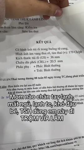 Mom nào chân tay lạnh, mất ngủ, lạnh tc, khó đậu bé, TSH dùng em này đi TRỘM VÍA LẮM #ngutaman #ngamchan #sinhcon #xuhuong 