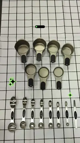 Magnetic Measuring Cups & Spoons Set, Strong N45 Magnets, Heavy Duty Stainless Steel Fits in Spice Jars for Baking & Cooking, BPA Free, Round Set of 15 with Leveler, Black #kitchengadgetmusthave #usefulkitchenproducts #blackstonecooking #kitchesessentials #cookingutensils #magneticcharcuterieboard#bakingessentials#potsandpansset #maaneticsnicerack#magneticcoffeecup