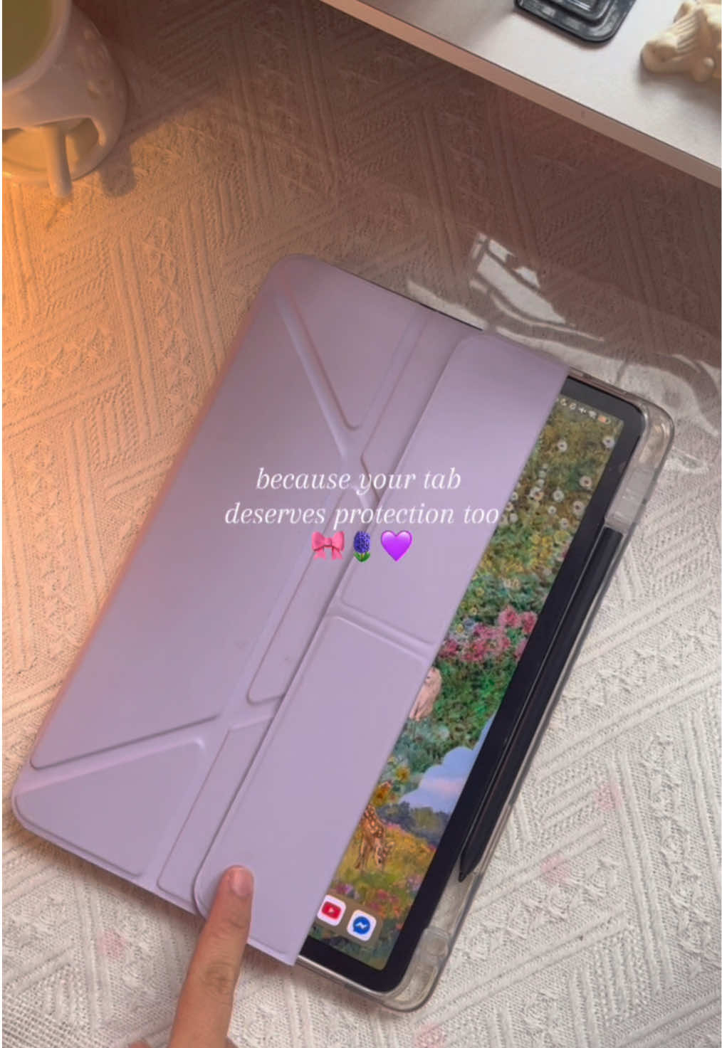 mine’s xiaomi pad 5 ^^ - y-fold stand tablet cover  #xiaomipadcase #yfoldcase #tabletcase #transparentcase #magneticcase  