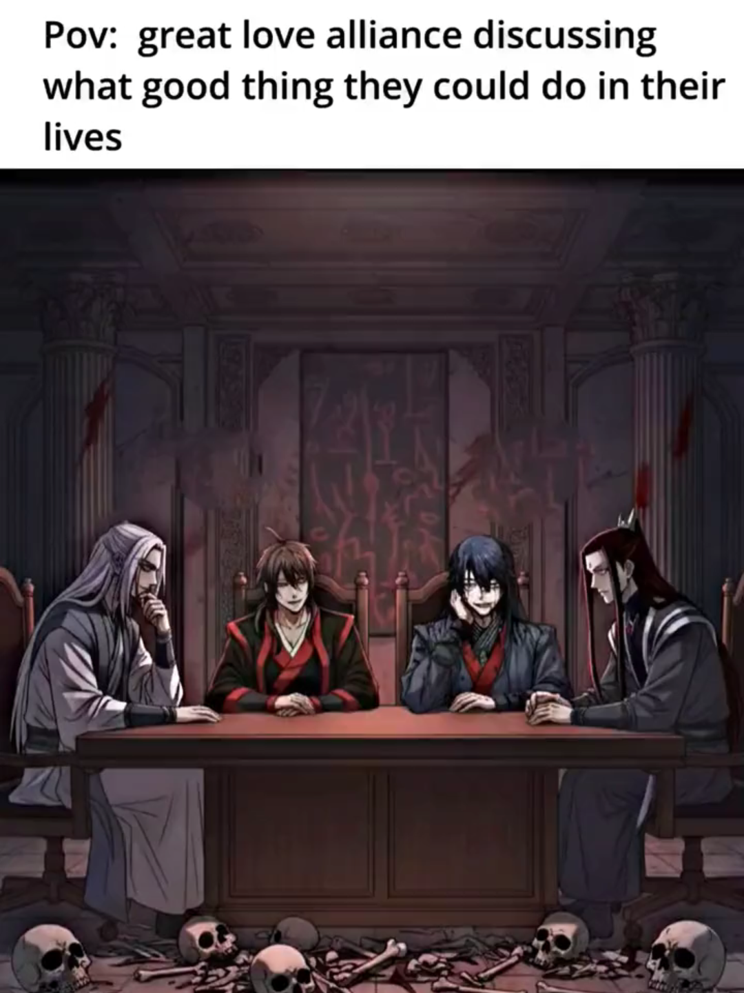 4 moral mcs are debating their righteous dao💀 #reverendinsanity #magicemperor #mystmightmayhem #iamfatedvillain #manhua 