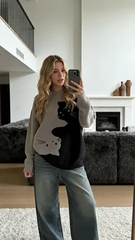 🐱🐱okayTHISactuallymightbethecutestcatsweaterever#cats#cat#catmom#tiktokshopblackfriday#fallfashion 