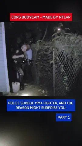 Police subdue MMA fighter, and the reason might surprise you.