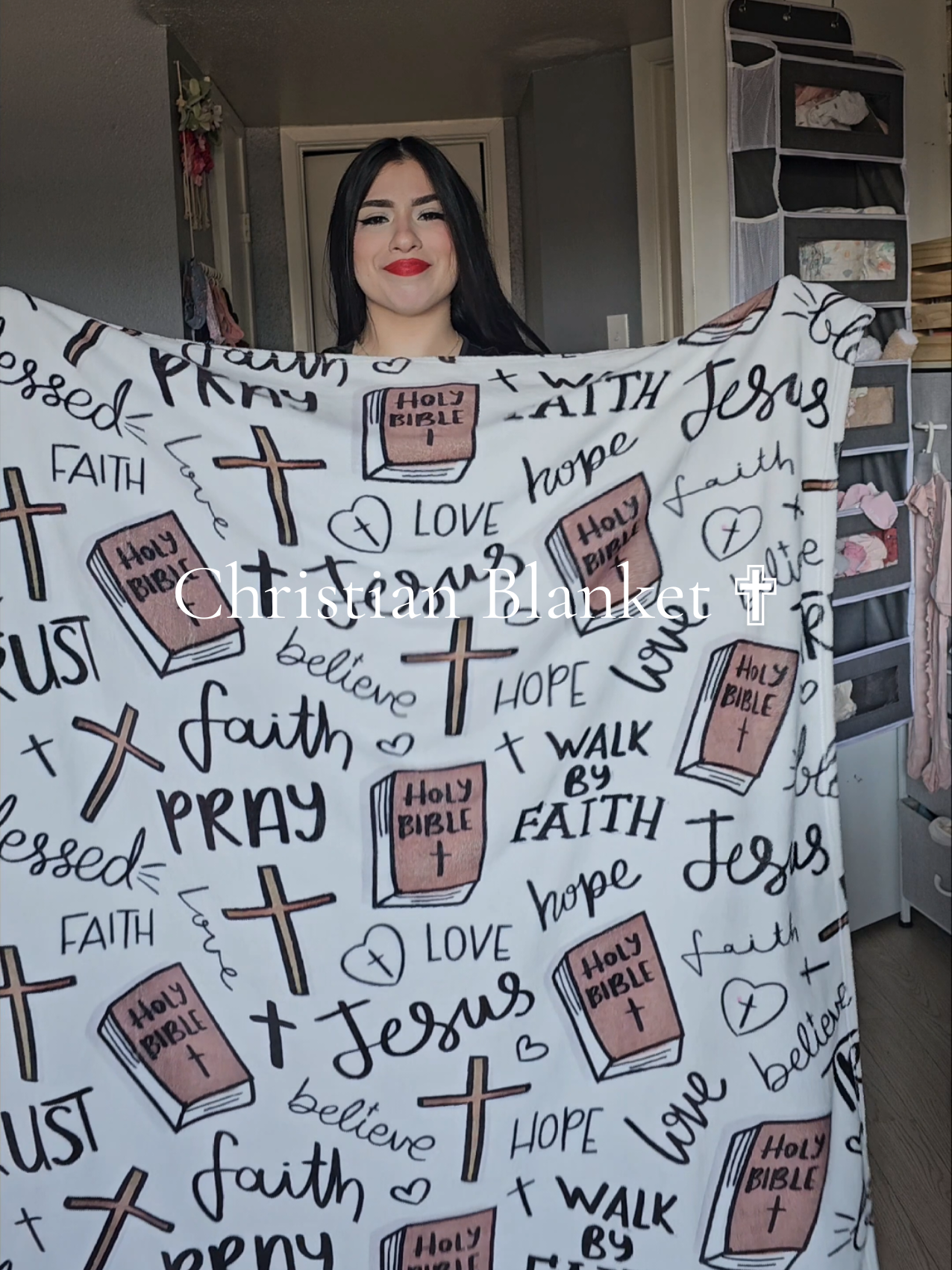 Wrapped in warmth and covered in His promises 🤍🥹 This Christian blanket is more than cozy—it’s a reminder of God’s love, peace, and presence in every season. Perfect for prayer time, quiet mornings, or winding down at night.❤️🫶🏼 ✨ Snuggle up & let your space reflect your faith. 👉 Tap to shop & wrap yourself in comfort. #JesusChrist #christianhome #cozyblanket #faithinspired #tiktokshopjumpstartsale 