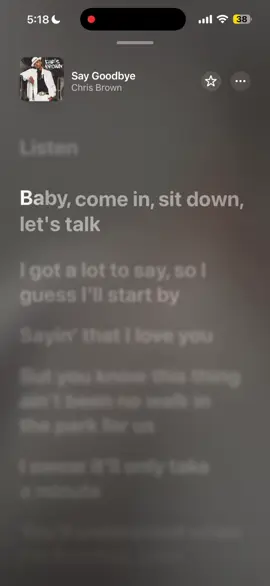 #chrisbrown #saygoodbye #fypage #fyp #feeltheselyricsss 