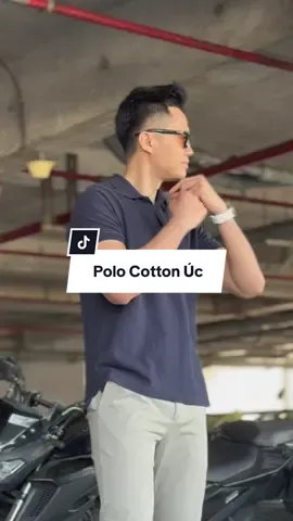 Polo cotton Úc vải cá sấu kiểu dệt pique thấm hút mồ hôi tốt #polonam #polocasau #coolmate 