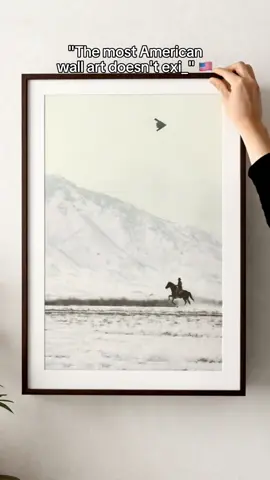 B2 and Cowboy on Horse poster is so tuff to be a wall art ❤️‍🔥🇺🇸 #b2 #cowboys #america #b2spirit #usa 