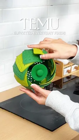 Fits most pots and folds flat for easy storage. 🔍 Find it at https://temu.to/m/gfqrwv81wlt or with this code xjq36826. #temu #kitchentools