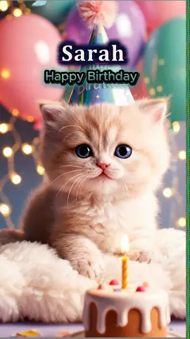 Dadicate roto Sarah.. #birthday #cat #happybirthday #happy #fyp 