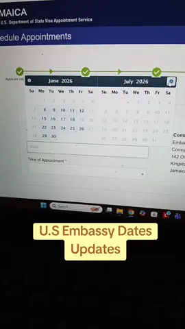 ✈️ EARLIEST U.S. EMBASSY DATES AVAILABLE! 🇺🇸 Don’t wait months — Eyes Abroad Travel Agency helps you secure the earliest visa appointment dates available in your city. We assist with: ✅ U.S., Canada & UK Visa Applications ✅ Embassy Appointment Scheduling ✅ DS-160 & Online Forms ✅ Passport & Document Assistance ✅ Professional Consultation & Guidance 📍 Based in Linstead, St. Catherine 📞 WhatsApp/Call: (876) 827-2618 📧 Email: travelagencysc2023@gmail.com 🌐 Website: eyesabroadtravelagency.com 📲 Instagram & TikTok: @eyesabroad_travelagency ✨ Travel with confidence.  Apply with professionals. #fypviral #visaservices #eyesabroadtravelagency #usvisa #fypjamaica 