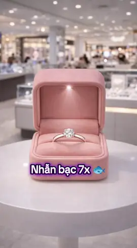 Nhẫn mạ bạc sang trọng tinh tế làm quà tặng ý nghĩa #thoitrangnu #trangsuc #nhanbac #quatang  #phukien 