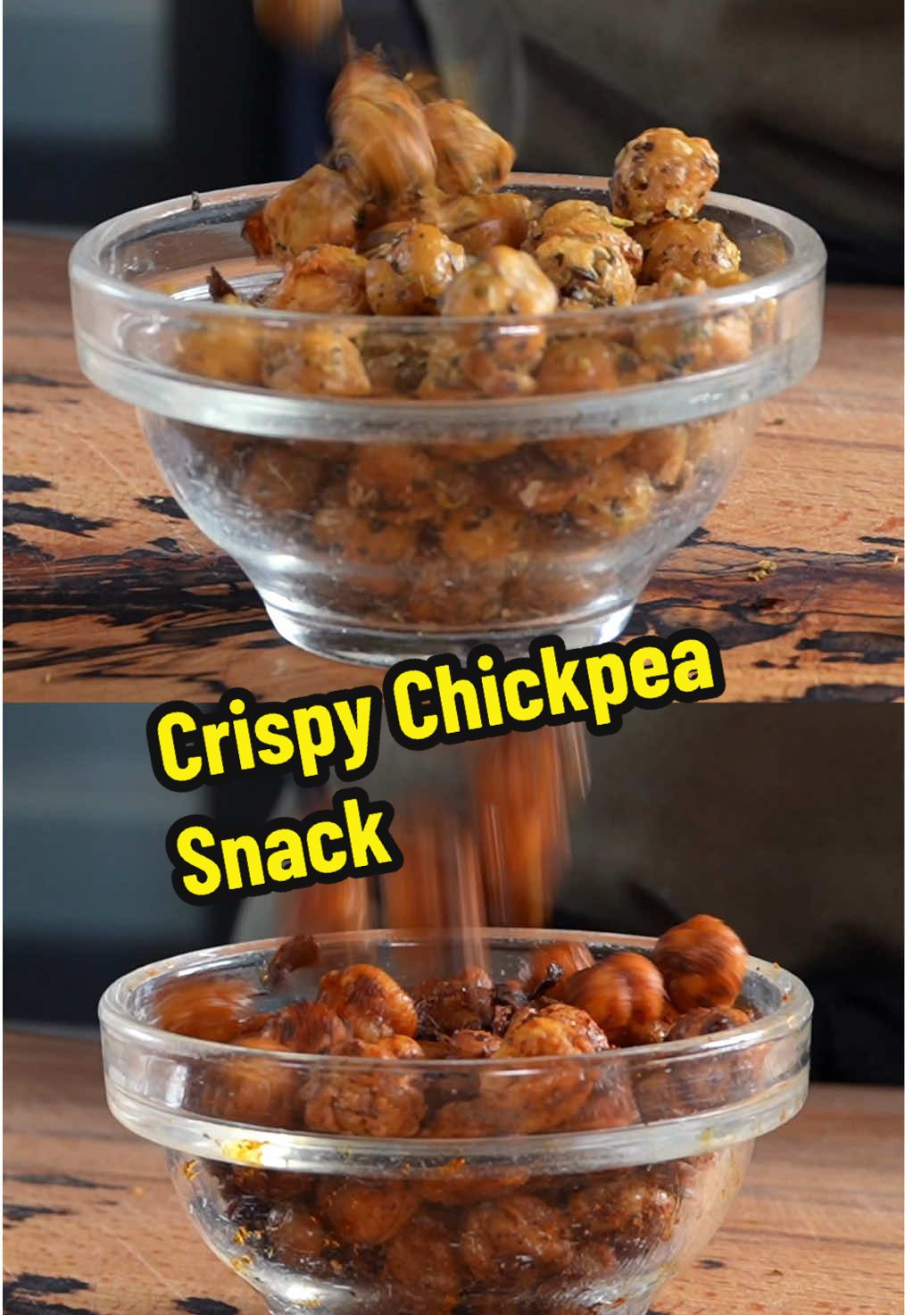 Crispy Oven-Roasted Chickpeas – Two Seasonings Prep Time: 10 minutes Cook Time: 35–45 minutes Serves: 4 as a snack Ingredients 400g x Can of Cooked Chickpeas (drained and rinsed) 30ml x Olive Oil (or avocado oil) Seasoning 1 – Spicy Smoky 1 teaspoon x Smoked Paprika ½ teaspoon x Ground Cumin ½ teaspoon x Chilli Powder ¼ teaspoon x Black Pepper ¼ teaspoon x Sea Salt Seasoning 2 – Herby Garlic 1 teaspoon x Garlic Powder 1 teaspoon x Dried Oregano 1 teaspoon x Dried Basil  ¼ teaspoon x Sea Salt Method 1. Prep the Chickpeas Preheat oven to 200°C (400°F). Drain and rinse the chickpeas. Spread them on a clean kitchen towel and gently pat completely dry. Optional but recommended: Rub gently to loosen skins; remove them for extra crunch. 2. First Bake (Unseasoned) Spread chickpeas evenly on a baking tray lined with parchment paper (don’t overcrowd). Roast for 25 to 30 minutes, shaking the tray halfway through. 3. Make the Seasonings Spicy Smoky: In a small bowl, mix smoked paprika, cumin, chilli powder, and black pepper. Herby Garlic: In another small bowl, mix garlic powder, oregano, parsley, and sea salt. 4. Season & Final Bake When chickpeas are golden and nearly crisp, remove from oven. Split them into two bowls. Drizzle each olive oil, sprinkle with their seasoning blend, and toss well. Return to oven for another 5 to 7 minutes to lock in flavour and crispness. 5. Serve Let cool slightly, they crisp up even more as they cool. Enjoy as a snack, sprinkle over salads, or use as a crunchy soup topping. #crispychickpeas #snack #recipes #Recipe #cooking