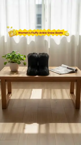 Women's Solid Color Faux Fur Boot, Fluffy Ankle Snow Boot, Warm Comfortable Outdoor Winter Booties, Trending Shoes for Cold Weather #winterboots #womenswinterboots #womenankleboots #ankleboot #fashionnovaboots #womenswinterfashion #fallboot #amazonwinterboots #womensslipperbooties #waterproofbooties