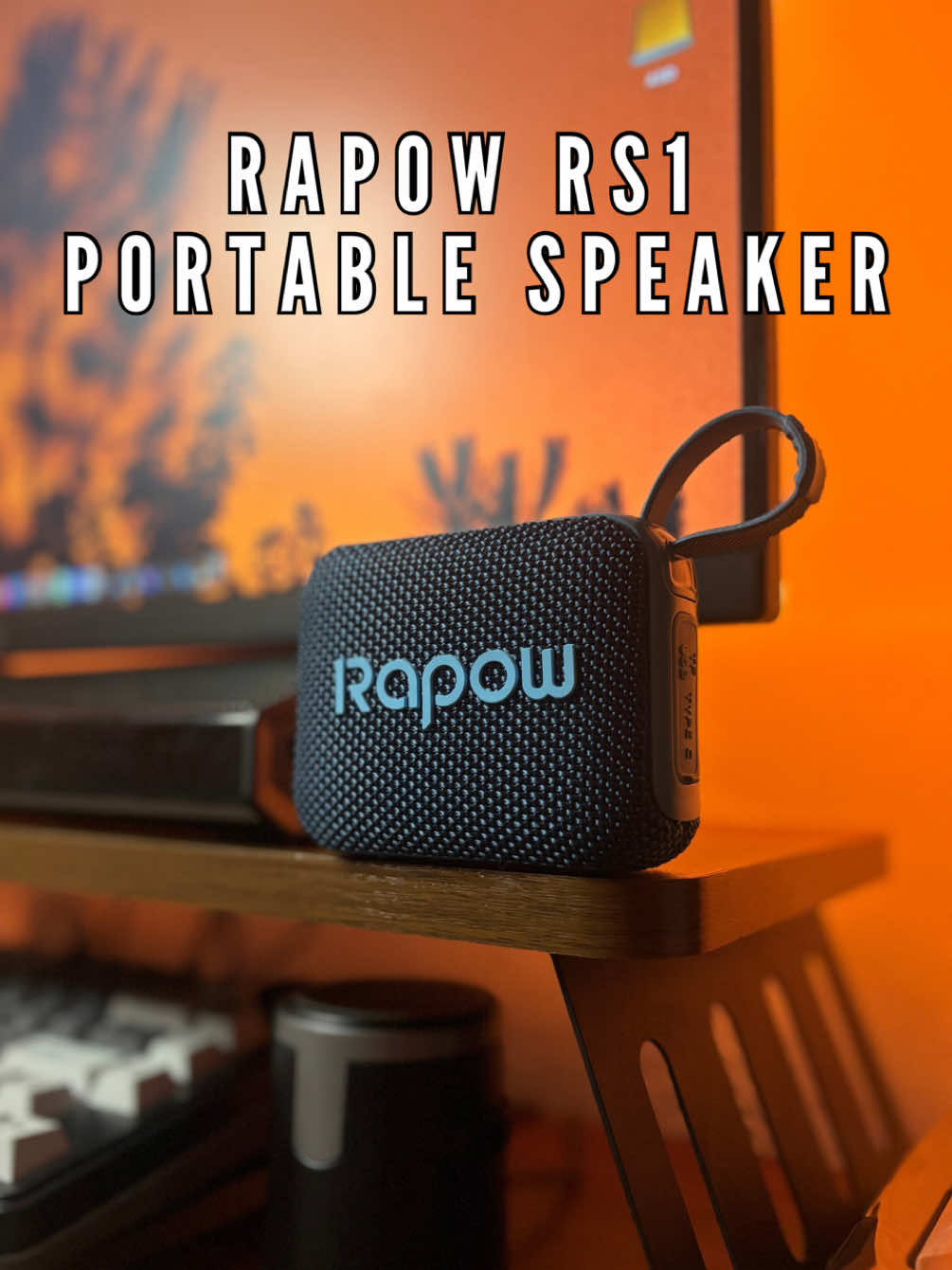 Fill your space with sound using the Rapow RS1 Wireless Speaker — clear audio, punchy bass, and a compact design made for everyday listening. Easy to carry, easy to enjoy, anytime and anywhere. #wirelessspeaker  #bluetoothspeaker  #outdoorspeaker  #beachessentials  #portablespeaker 