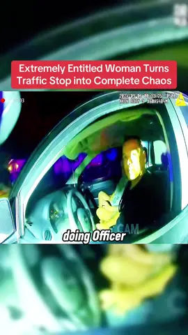 Extremely Entitled Woman Turns Traffic Stop into Complete Chaos #creatorsearchinsights ##cops #karma 