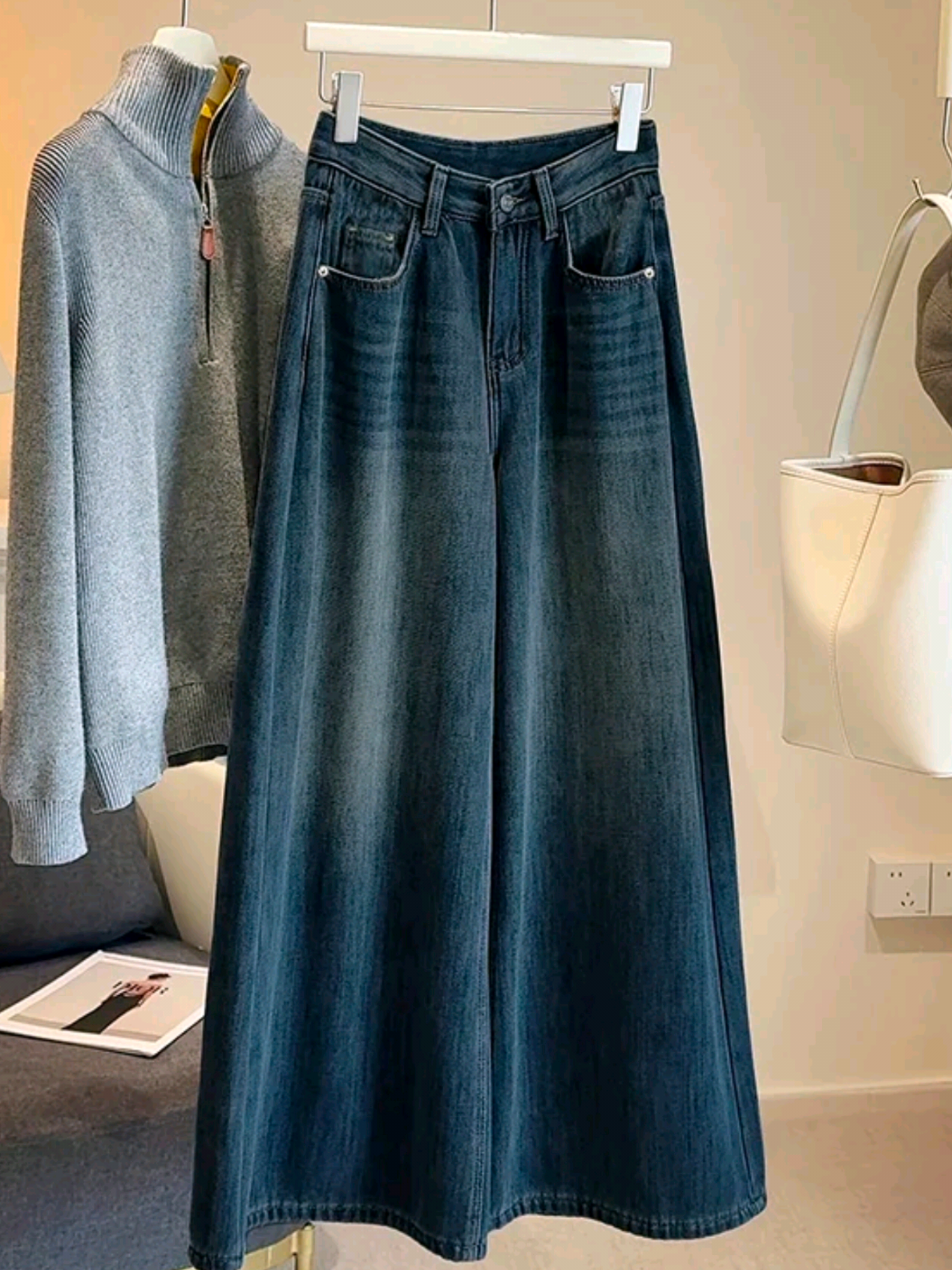Highwaist wide leg pants 👖for women #affiliatemarketing #fashion #creatorsearchinsights #recommendations #fyp  