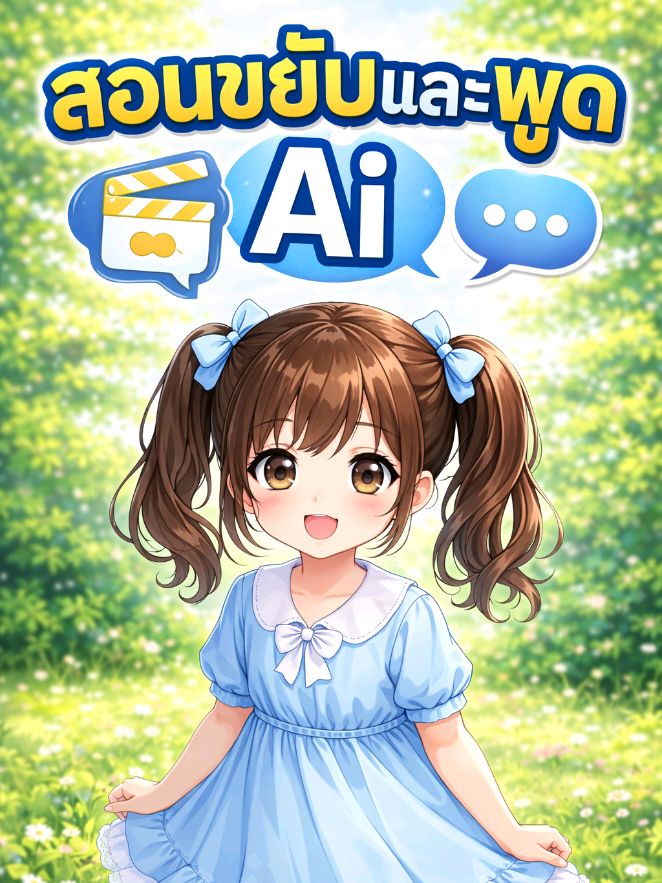 สอนขยับและพูด Ai #สอนการใช้ai #ai 