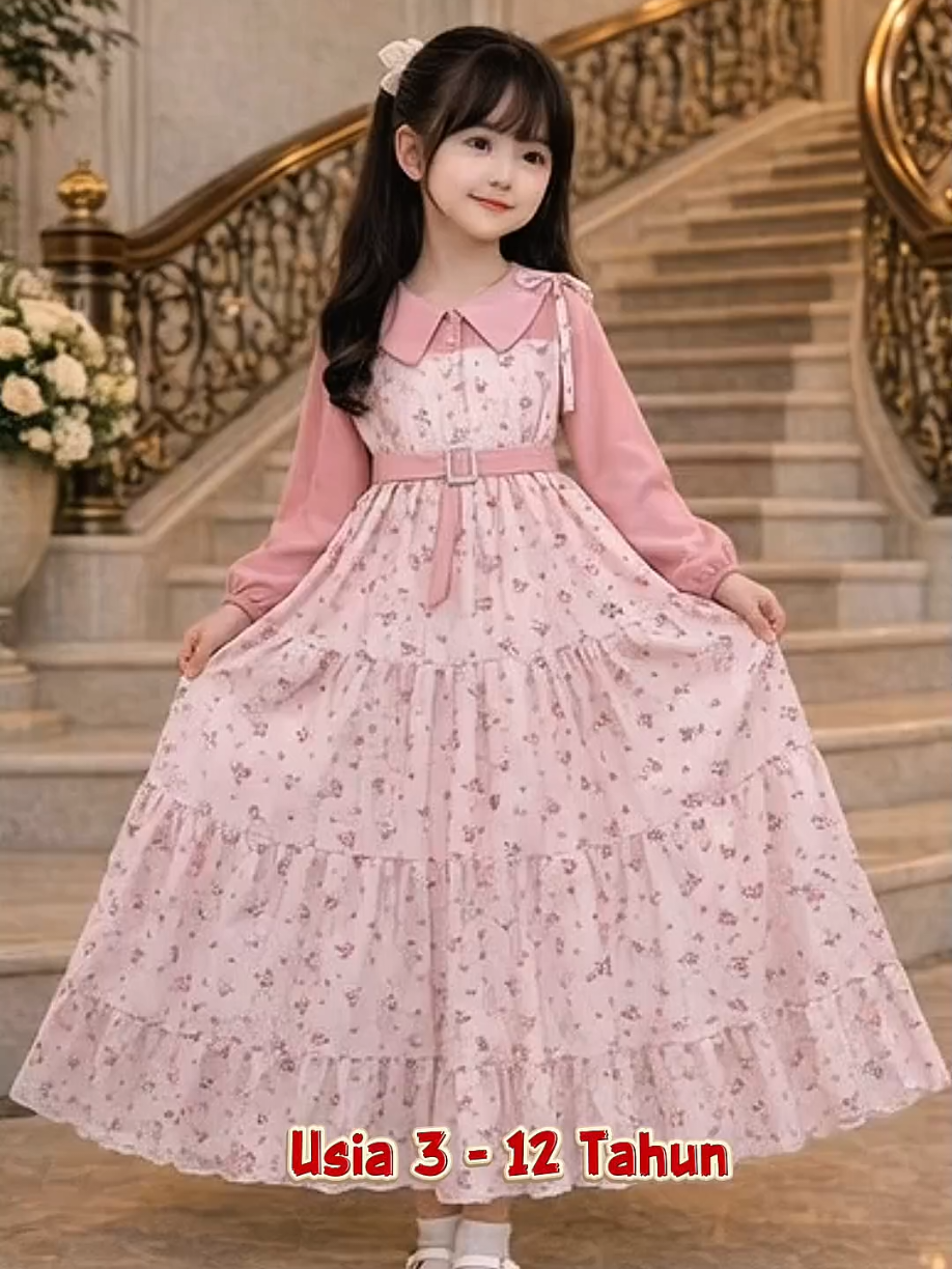Gamis Laura utk usia 3-12 tahun