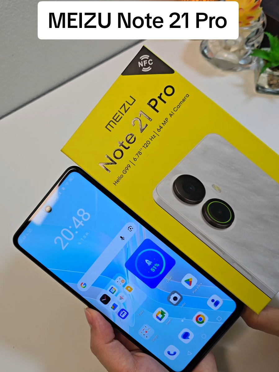 สเปค MEIZU Note 21Pro (TH) บาง - mm / น้ำหนัก - g • หน้าจอ 6.78