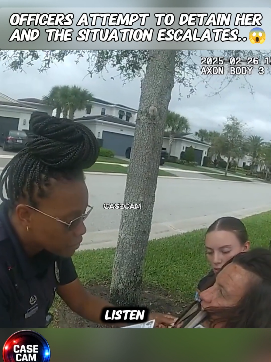 Officers tried to de-escalate — but her behavior made that impossible. #bodycam #policefootage #police #cops #casecam 