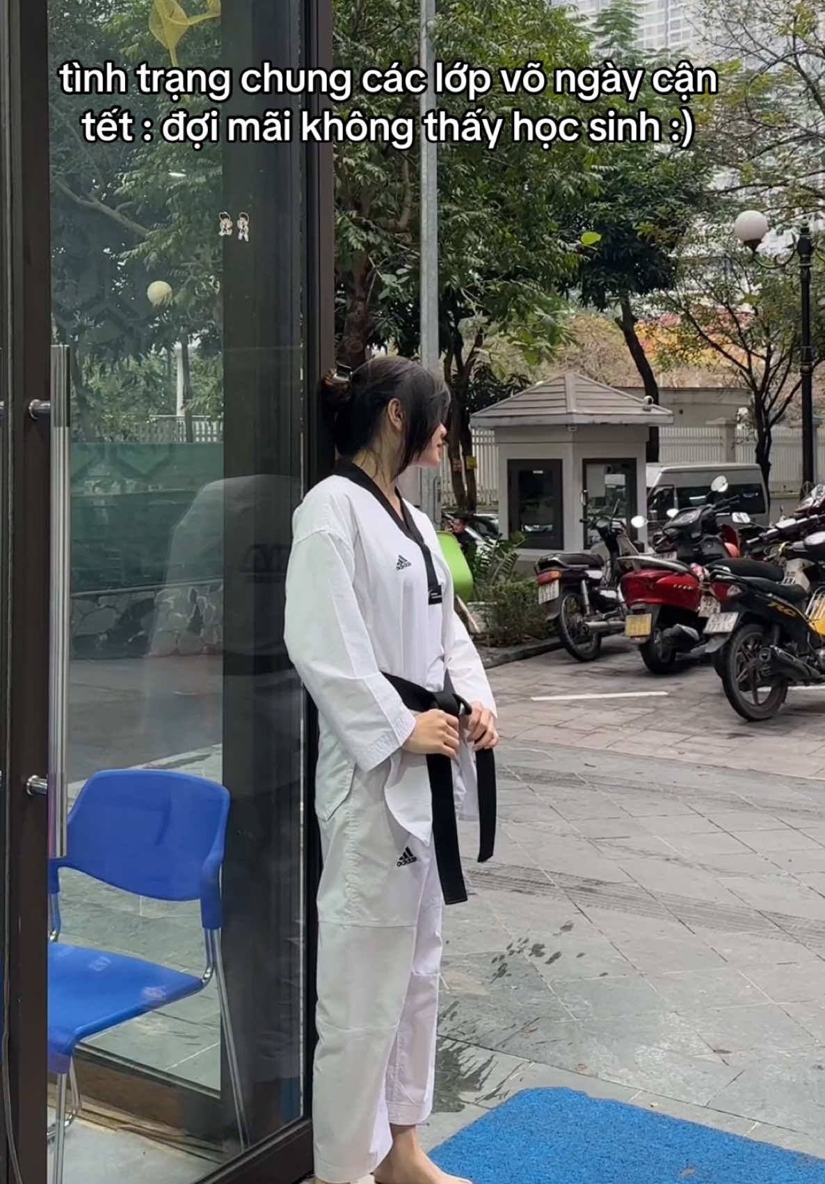 học sinh nghỉ tết nhưng thầy cô thì chưa #xuhuongtiktok #maianhgiauten #xuhuong #teakwondo 