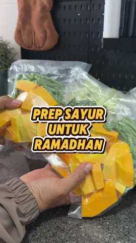 Prep sayur untuk Ramadhan nanti, jimat masa masak. Prep untuk masak lemak labu, sayur masak lemak and tomyam. 