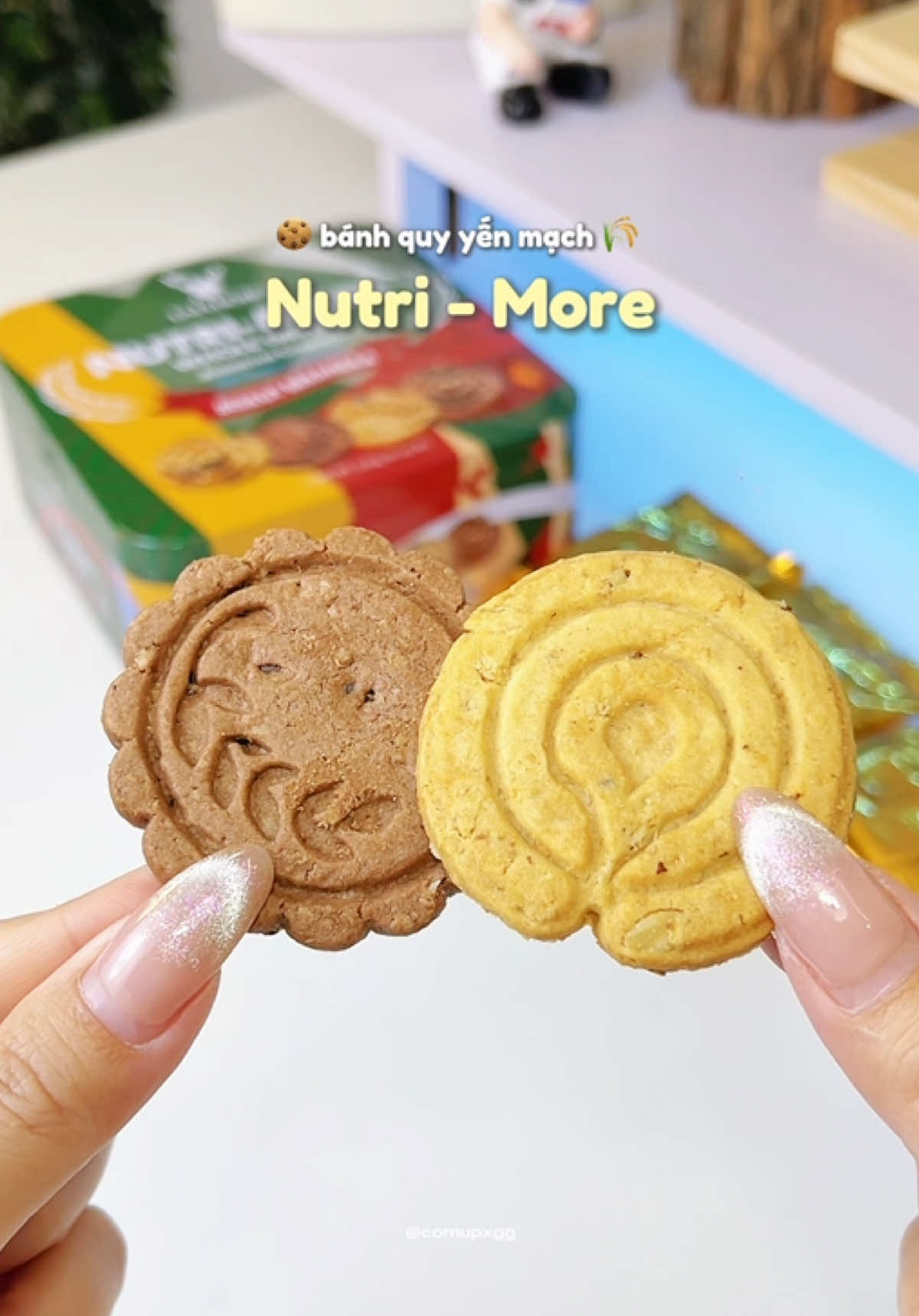bánh quy yến mạch ngon lắm 🌾🍪#banhquyyenmach #banhquy  #banhtet #banhkeotet #mukbang 