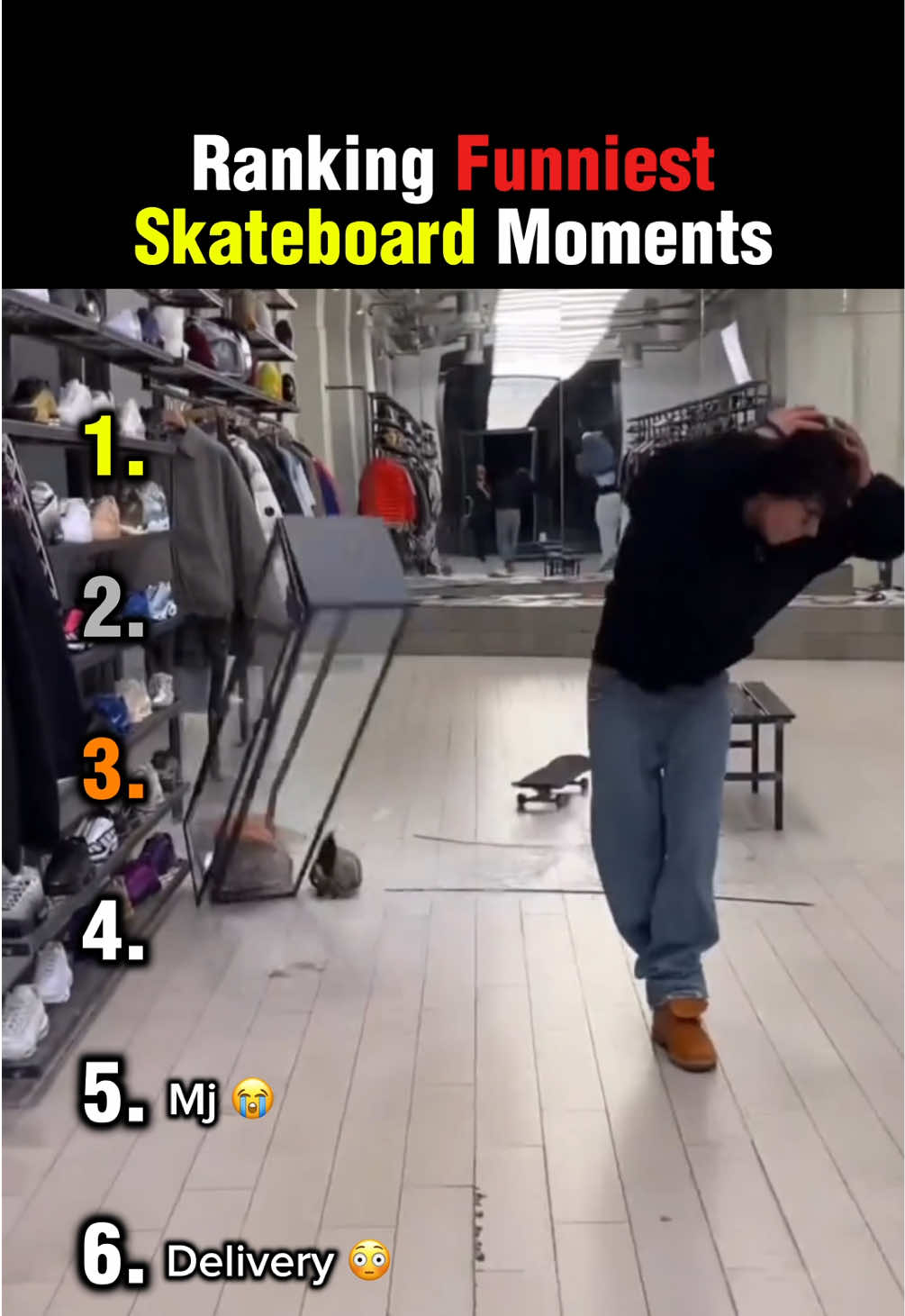 Ranking Funniest Skateboard Moments 😭 #ranking #funnyvideos #fail #goviral 
