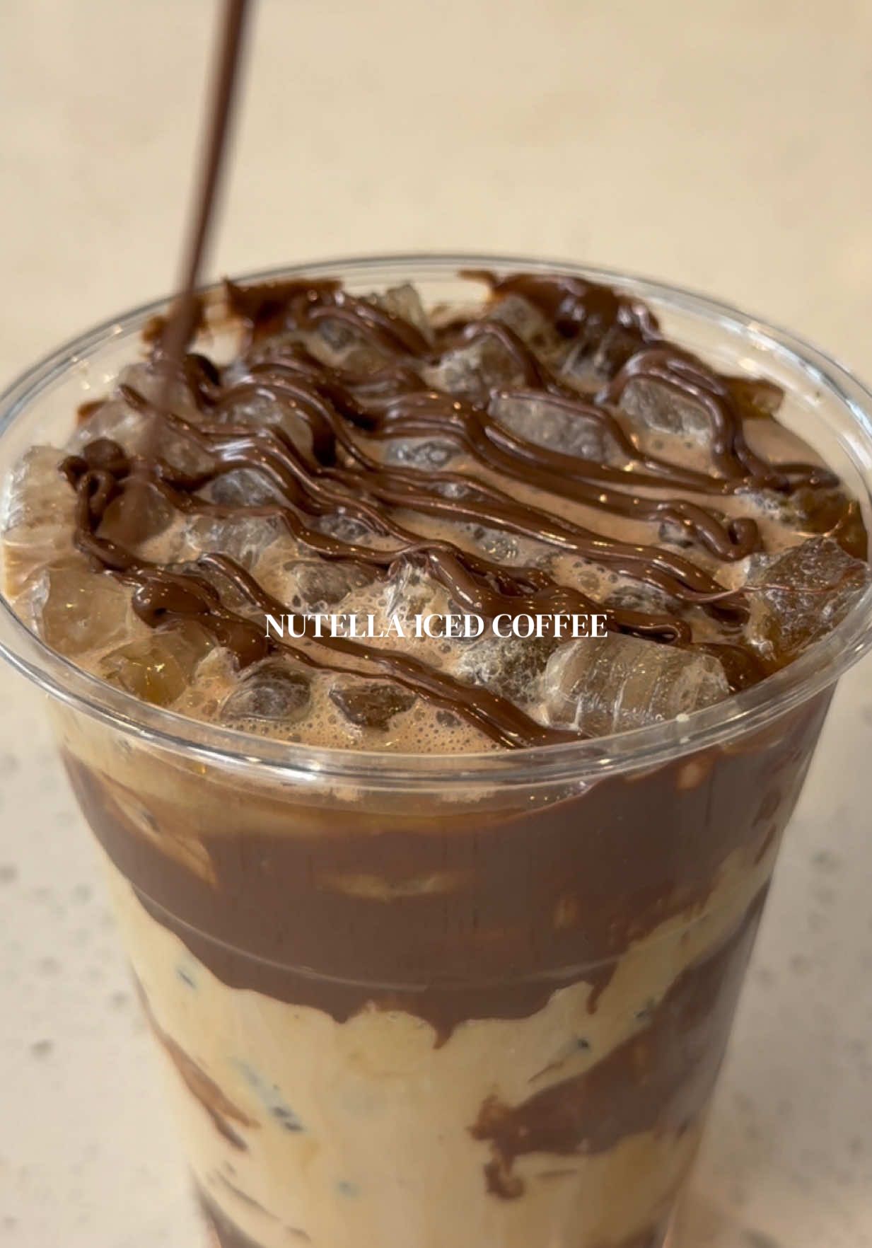 Nutella iced coffee 😍🤎☕️🍫 find everyday dose at target 🎯 #asmr #coffee #restockasmr #nutella #everydaydosepartner @Everyday Dose 